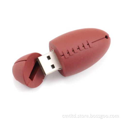 PVC Sport Custom USB Flash Drive, Soccer Ball Style Take Custom Logo